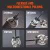 VEVOR Gear Puller Set, 3″ and 7″ Puller Kit, 3 Jaw Gear Bearing Flywheel Pulley Removal Tool, 2 or 3 Reversible Jaws Wheel Puller, Vertically and Horizontally, External and Internal, 2-Piece