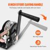 VEVOR Hand Winch, 3500 lbs Pulling Capacity, Boat Trailer Winch Heavy Duty Rope Crank with 33 ft Steel Wire Cable and Two-Way Ratchet, Manual Operated Hand Crank Winch for Trailer, Boat or ATV Towing(800 LBS)