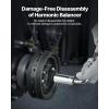 VEVOR Harmonic Balancer Puller Removal & Install Tool Kit, All-Steel Harmonic Balancer Installer Set Tool Kit for Removing and Installing of Balancers, Flywheels, Crankshaft Pulleys, Steering Wheels(ls harmonic balancer puller set)
