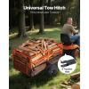 VEVOR Heavy Duty ATV Trailer Steel Dump Cart, 750 lbs 15 Cubic Feet, Garden Utility Trailer Yard Trailers with Removable Sides for Riding Lawn Mower Tractor(1800Lbs&28cu.ft)