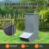 VEVOR Hog Feeder, 3.7 Bushel Capacity, Double Door Pig Feeder, Heavy Duty Steel Piglets Feeder, Multipurpose Trough Creep Feeder, Outdoor Livestock Feeder Farm Accessory for Feeding up to 8 Hogs(2.2 Bushel)