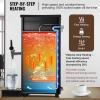 VEVOR Hot Water Dispenser, Commercial Water Boiler 1500W with 316 Stainless Steel Heating Tube, 50L/H Step-by-step Fast Heating Electric Water Warmer for Coffee Tea Restaurant Office, 15L(10.6 Quarts)