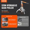 VEVOR Hydraulic Gear Puller, 15 Ton Max Capacity Wheel Bearing Pulling Separator, 2 or 3 Jaws Puller, Vertically and Horizontally, 12″ Jaw Hydraulic Puller with Case for Pulling Hubs(5 Ton)