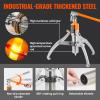 VEVOR Hydraulic Gear Puller, 15 Ton Max Capacity Wheel Bearing Pulling Separator, 2 or 3 Jaws Puller, Vertically and Horizontally, 12″ Jaw Hydraulic Puller with Case for Pulling Hubs(15 Ton)