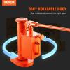 VEVOR Hydraulic Toe Jack, 5 Ton On Toe Toe Jack Lift, 10 Ton On Top Lift Capacity Machine Jack, 1.0-9.1 in Toe Height, 14.6-22.4 in Top Height, 360° Rotatable Claw Jack for Machinery, Industry(5-10 ton)