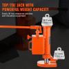 VEVOR Hydraulic Toe Jack, 5 Ton On Toe Toe Jack Lift, 10 Ton On Top Lift Capacity Machine Jack, 1.0-9.1 in Toe Height, 14.6-22.4 in Top Height, 360° Rotatable Claw Jack for Machinery, Industry(5-10 ton)