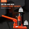 VEVOR Hydraulic Toe Jack, 5 Ton On Toe Toe Jack Lift, 10 Ton On Top Lift Capacity Machine Jack, 1.0-9.1 in Toe Height, 14.6-22.4 in Top Height, 360° Rotatable Claw Jack for Machinery, Industry(2.5-5 ton)