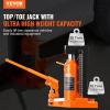 VEVOR Hydraulic Toe Jack, 5 Ton On Toe Toe Jack Lift, 10 Ton On Top Lift Capacity Machine Jack, 1.0-9.1 in Toe Height, 14.6-22.4 in Top Height, 360° Rotatable Claw Jack for Machinery, Industry(10-20 ton)
