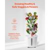 VEVOR Hydroponic Growing System with Grow Light, 30 Pods Vertical 6 Tiers Hydroponic Tower, Home Hydronic Garden with Water Pump, Plants Germination Kit for Indoor Herbs, Fruits and Vegetables(6 Tiers/30 Pods–No Grow Light)