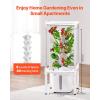 VEVOR Hydroponic Growing System with Grow Light, 30 Pods Vertical 6 Tiers Hydroponic Tower, Home Hydronic Garden with Water Pump, Plants Germination Kit for Indoor Herbs, Fruits and Vegetables(6 Tiers/30 Pods–With Grow Light)
