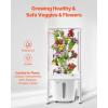 VEVOR Hydroponic Growing System with Grow Light, 30 Pods Vertical 6 Tiers Hydroponic Tower, Home Hydronic Garden with Water Pump, Plants Germination Kit for Indoor Herbs, Fruits and Vegetables(6 Tiers/30 Pods–With Grow Light)