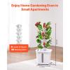 VEVOR Hydroponic Growing System with Grow Light, 30 Pods Vertical 6 Tiers Hydroponic Tower, Home Hydronic Garden with Water Pump, Plants Germination Kit for Indoor Herbs, Fruits and Vegetables(6 Tiers/30 Pods–No Grow Light)