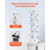 VEVOR Hydroponic Growing System with Grow Light, 30 Pods Vertical 6 Tiers Hydroponic Tower, Home Hydronic Garden with Water Pump, Plants Germination Kit for Indoor Herbs, Fruits and Vegetables(6 Tiers/30 Pods–No Grow Light)