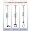 VEVOR Inner CV Axle Puller Tool Set with 5/8 in-18 Slide Hammer & 2-Inch 2.5-Inch CV Joint Fork Adapter, Inner CV Joint Removal Tool Kit, Heavy Duty Front Wheel Drive Axle Puller Slide Hammer Set