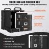 VEVOR Insulated Food Pan Carrier, 81 Qt Hot Box for Catering, Food Box Carrier with Double Buckles, Front Loading Food Warmer with Handles, Stackable End Loader for Restaurant, Canteen(81 Qt)