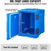 VEVOR Insulated Food Pan Carrier, 81 Qt Hot Box for Catering, Food Box Carrier with Double Buckles, Front Loading Food Warmer with Handles, Stackable End Loader for Restaurant, Canteen(95 Qt)
