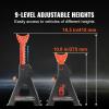 VEVOR Jack Stands, 3 Ton (6,000 lbs) Capacity Car Jack Stands, 10.8-16.3 inch Adjustable Height, for lifting SUV, Pickup Truck, Car and UTV/ATV, Red, 1 Pair(3T Single Locking)