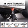 VEVOR Jack Stands, 3 Ton (6,000 lbs) Capacity Car Jack Stands, 10.8-16.3 inch Adjustable Height, for lifting SUV, Pickup Truck, Car and UTV/ATV, Red, 1 Pair(3T Single Locking)