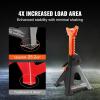 VEVOR Jack Stands, 3 Ton (6,000 lbs) Capacity Car Jack Stands, 10.8-16.3 inch Adjustable Height, for lifting SUV, Pickup Truck, Car and UTV/ATV, Red, 1 Pair(3T Single Locking)