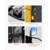 VEVOR Jeep JK Tube Doors 4 Door with DOT Certified Rear View Mirrors, Fit for 2007-2018 Jeep Wrangler JK Hunting Style Jeep Tubular Door with Rubber Pads & Toughened Steel Tube(with Side View Mirror)