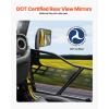 VEVOR Jeep JK Tube Doors 4 Door with DOT Certified Rear View Mirrors, Fit for 2007-2018 Jeep Wrangler JK Hunting Style Jeep Tubular Door with Rubber Pads & Toughened Steel Tube(with Side View Mirror)