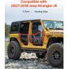 VEVOR Jeep JK Tube Doors 4 Door with DOT Certified Rear View Mirrors, Fit for 2007-2018 Jeep Wrangler JK Hunting Style Jeep Tubular Door with Rubber Pads & Toughened Steel Tube(Hunting Style)