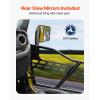 VEVOR Jeep Tube Doors, 4-Door, Hunting Style Jeep Tubular Door with DOT Certified Rear View Mirrors, Jeep Doors with Rear Mirrors for 2018-2026 Jeep Wrangler JL & 2020-2026 Jeep Gladiator JT(2 Door&Side View Mirror)