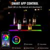 VEVOR LED Lighted Liquor Bottle Display, 3 Tiers 40 Inches, Supports USB, Illuminated Home Bar Shelf with RF Remote & App Control 7 Static Colors 1-4 H Timing, Acrylic Lighted Shelf for 30 Bottles(2 Tiers 30 Inches)