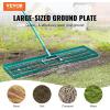 VEVOR Lawn Leveling Rake, 48″”x10″” Level Lawn Tool, Heavy-Duty Lawn Leveler with 78″” Steel Extended Handle, Yard Leveling Rake Suit for Garden, Golf Lawn, Farm, Green(36″x10″)