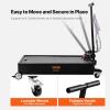 VEVOR Low Profile Oil Drain Pan, 25 Gal Oil Drain Pan with 110V High-Flow Electric Pump, Large Capacity Oil Change Pan with 7.2ft Hose & Folding Handle, Rolling Oil Drain Cart for Trucks, Buses, RVs(20 Gallon)