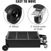 VEVOR Low Profile Oil Drain Pan, 25 Gal Oil Drain Pan with 110V High-Flow Electric Pump, Large Capacity Oil Change Pan with 7.2ft Hose & Folding Handle, Rolling Oil Drain Cart for Trucks, Buses, RVs(25 Gallon)