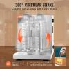 VEVOR Milk Tea Shaking Machine, Electric Double Frame Milk Tea Shaker, 0-180s Adjustable Milk Shake Mixer Machine with Double 1000 ML PC Cups for Bubble Tea, Boba Tea, Juice, Coffee, Milk, Wine(Double 1000ML)