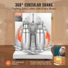 VEVOR Milk Tea Shaking Machine, Electric Double Frame Milk Tea Shaker, 0-180s Adjustable Milk Shake Mixer Machine with Double 1000 ML PC Cups for Bubble Tea, Boba Tea, Juice, Coffee, Milk, Wine(Double 750ML)