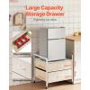 VEVOR Mini Fridge Stand with Storage, 176 lb-Capacity Mini Fridge Table with 2 Drawers & 4 Swivel Wheels, Mobile Mini Fridge Shelf, Black Mini Fridge Organizer for Dorm, Apartment, Office, Bedroom(White)