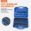 VEVOR Motorcycle Fork Seal Driver Tool Kit for 35mm-50mm Adjustable,Universal Bike Bearing Race and Seal Driver Tool Set 14pcs(52 Piece)