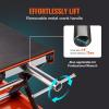 VEVOR Motorcycle Lift, 1100 LBS Motorcycle Lift ATV Scissor Lift Jack with Dolly & Hand Crank, Center Hoist Crank Stand with Wide Deck & Tool Tray for Street Bikes, Cruiser Bikes, Touring Motorcycles(without casters)