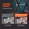 VEVOR Motorcycle Lift, 1100 LBS Motorcycle Lift ATV Scissor Lift Jack with Dolly & Hand Crank, Center Hoist Crank Stand with Wide Deck & Tool Tray for Street Bikes, Cruiser Bikes, Touring Motorcycles(with casters)