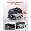 VEVOR Motorcycle Top Case 65L, Universal Aluminum Alloy Motorbike Tail Box with Leather Lining, Waterproof Detachable Motorcycle Top Box with Lock & Back Cushion, Fit for 99% of Motorcycle Frames(30L)