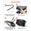 VEVOR Motorcycle Top Case 65L, Universal Aluminum Alloy Motorbike Tail Box with Leather Lining, Waterproof Detachable Motorcycle Top Box with Lock & Back Cushion, Fit for 99% of Motorcycle Frames(22-34 L)