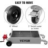 VEVOR Oil Drain Pan 15 Gallon Oil Drain Tank, 57L Low Profile Oil Drain Pan, Large Capacity Oil Change Pan, Foldable Hand, with Pump, Hose, Swivel Casters Wheels for Car, SUV, Trucks Oil Draining(Hand Pump)