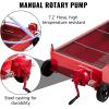 VEVOR Oil Drain Pan 18 Gallon Oil Drain Tank, 68L Low Profile Oil Drain Pan, Large Capacity Oil Change Pan, Foldable Hand, with Pump, Hose, Swivel Casters Wheels for Car, SUV, Trucks Oil Draining(18 Gallon Hand Pump)