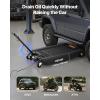 VEVOR Oil Drain Pan 18 Gallon Oil Drain Tank, 68L Low Profile Oil Drain Pan, Large Capacity Oil Change Pan, Foldable Hand, with Pump, Hose, Swivel Casters Wheels for Car, SUV, Trucks Oil Draining(17 Gallon Electric Pump)
