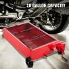 VEVOR Oil Drain Pan 18 Gallon Oil Drain Tank, 68L Low Profile Oil Drain Pan, Large Capacity Oil Change Pan, Foldable Hand, with Pump, Hose, Swivel Casters Wheels for Car, SUV, Trucks Oil Draining(18 Gallon Hand Pump)