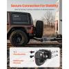 VEVOR Pintle Hook, 30000 lbs Towing Capacity, Trailer Hitches Receiver Hook Fits for 2.5 to 3-inch Lunette Ring with Mounting Kit, Wear-Resistant, Black Powder Coat, Suitable for Various Vehicles(30000lbs)
