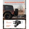 VEVOR Pintle Hook, 30000 lbs Towing Capacity, Trailer Hitches Receiver Hook Fits for 2.5 to 3-inch Lunette Ring with Mounting Kit, Wear-Resistant, Black Powder Coat, Suitable for Various Vehicles(2-5/16in 20000lbs)