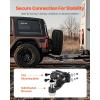 VEVOR Pintle Hook, 30000 lbs Towing Capacity, Trailer Hitches Receiver Hook Fits for 2.5 to 3-inch Lunette Ring with Mounting Kit, Wear-Resistant, Black Powder Coat, Suitable for Various Vehicles(2in 20000lbs)