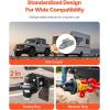 VEVOR Pintle Hook, 30000 lbs Towing Capacity, Trailer Hitches Receiver Hook Fits for 2.5 to 3-inch Lunette Ring with Mounting Kit, Wear-Resistant, Black Powder Coat, Suitable for Various Vehicles(2in 20000lbs)