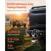 VEVOR Pintle Hook, 30000 lbs Towing Capacity, Trailer Hitches Receiver Hook Fits for 2.5 to 3-inch Lunette Ring with Mounting Kit, Wear-Resistant, Black Powder Coat, Suitable for Various Vehicles(2in 20000lbs)