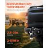VEVOR Pintle Hook, 30000 lbs Towing Capacity, Trailer Hitches Receiver Hook Fits for 2.5 to 3-inch Lunette Ring with Mounting Kit, Wear-Resistant, Black Powder Coat, Suitable for Various Vehicles(2-5/16in 20000lbs)