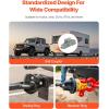 VEVOR Pintle Hook, 30000 lbs Towing Capacity, Trailer Hitches Receiver Hook Fits for 2.5 to 3-inch Lunette Ring with Mounting Kit, Wear-Resistant, Black Powder Coat, Suitable for Various Vehicles(30000lbs)